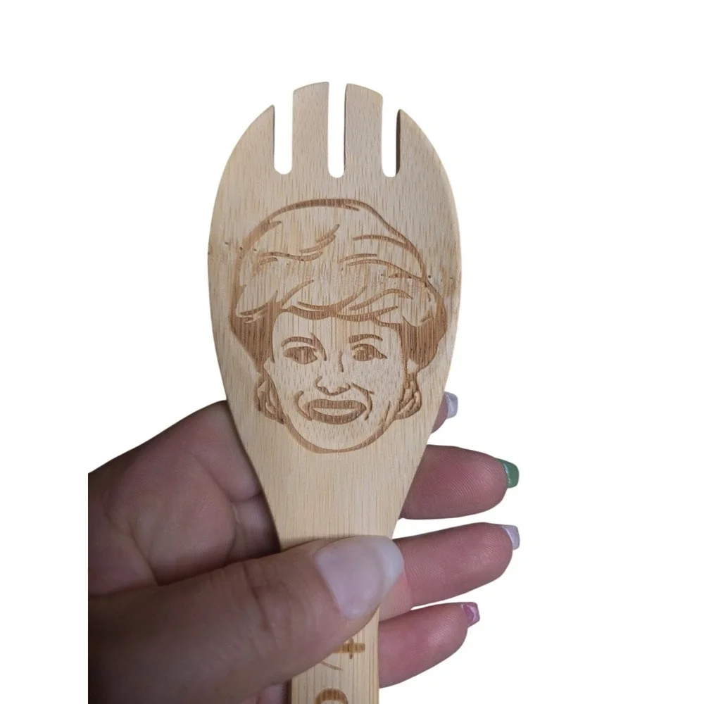 Golden Girls‎ Bamboo Kitchen Cooking Spoon Set 6 Utensils